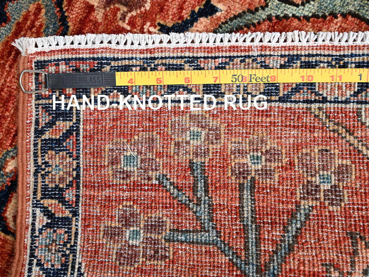 2'2" x 3'0" New Hand Knotted Orange Wool Rectangle Oriental Rug - MOA1022570