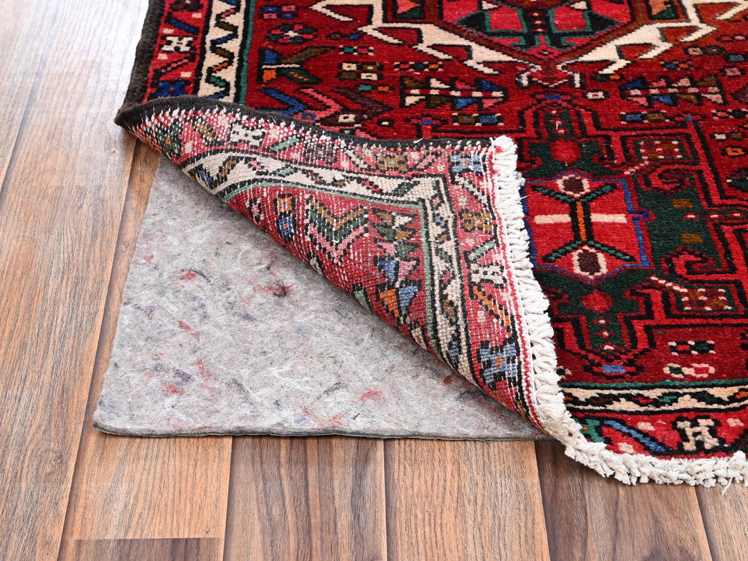 2'4" x 12'5" New Hand Knotted Red Wool Runner Oriental Rug - MOA1022580