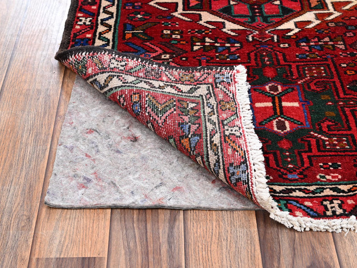 2'4" x 12'5" New Hand Knotted Red Wool Runner Oriental Rug - MOA1022580