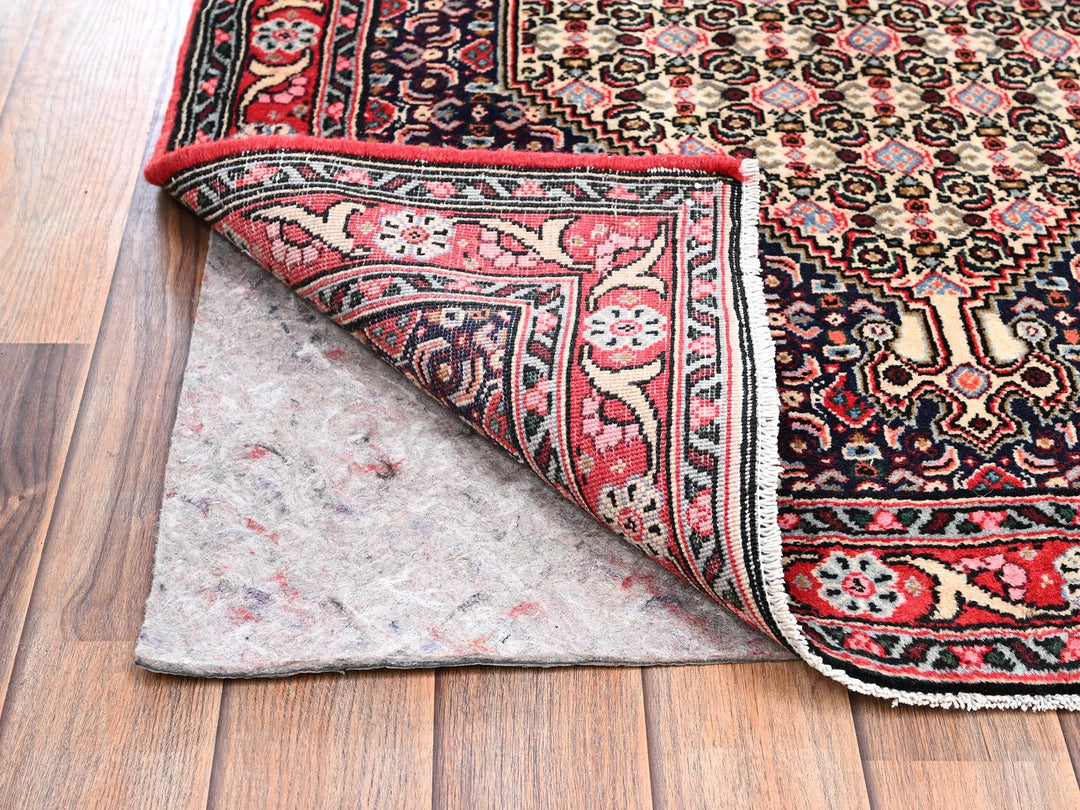 3'1" x 8'5" New Hand Knotted Blue Wool Runner Oriental Rug - MOA1022583
