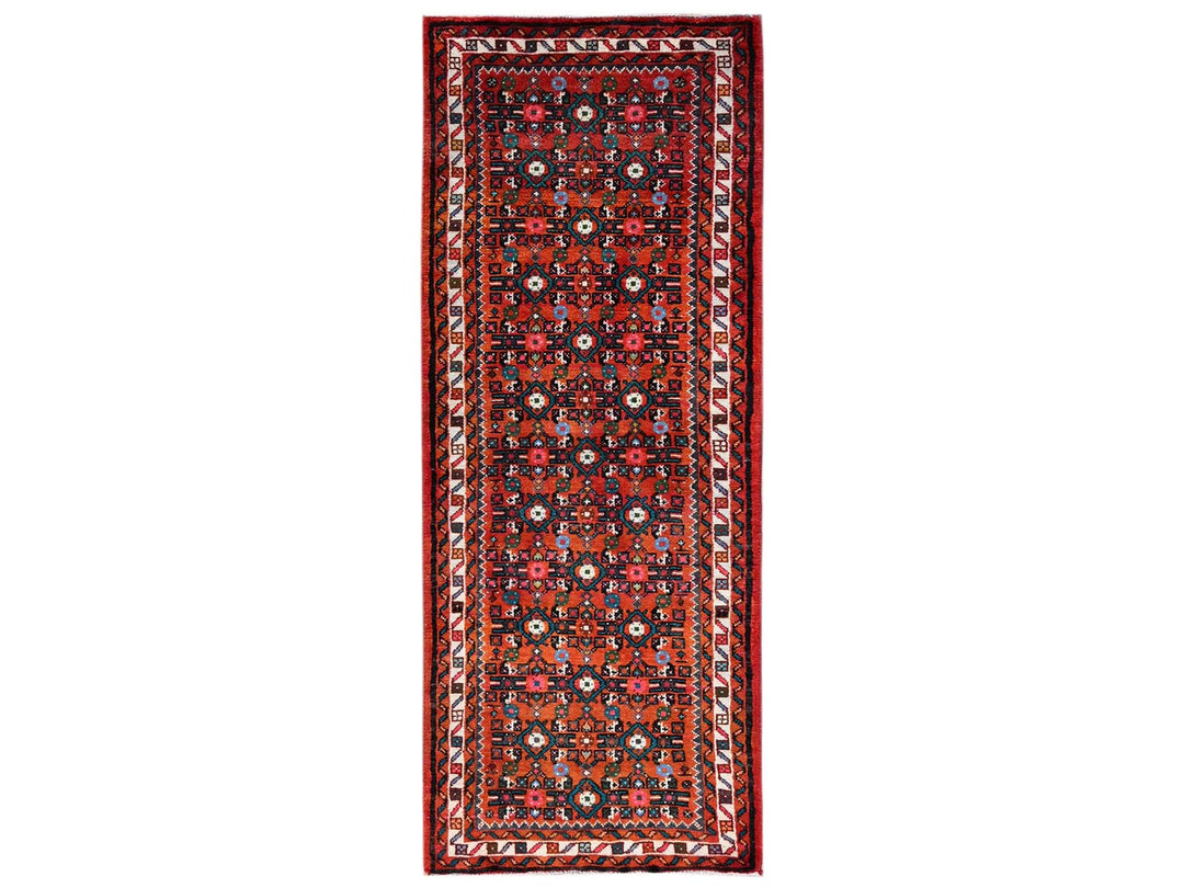 2'5" x 6'5" New Hand Knotted Red Wool Runner Oriental Rug - MOA1022586