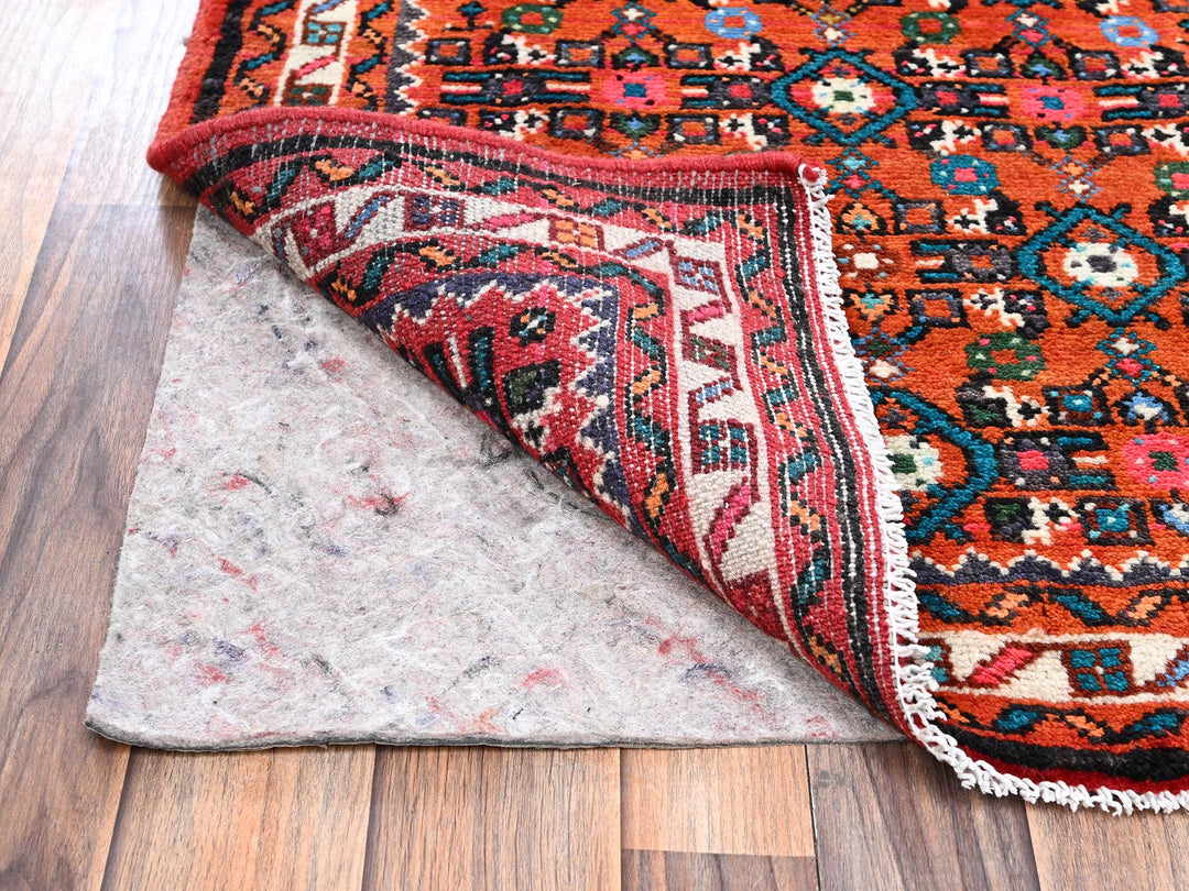 2'5" x 6'5" New Hand Knotted Red Wool Runner Oriental Rug - MOA1022586
