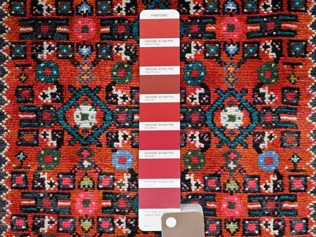 2'5" x 6'5" New Hand Knotted Red Wool Runner Oriental Rug - MOA1022586