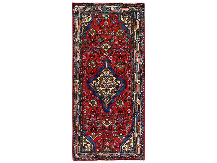 2'8" x 5'11" New Hand Knotted Red Wool Runner Oriental Rug - MOA1022587