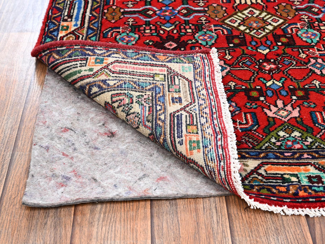 2'8" x 5'11" New Hand Knotted Red Wool Runner Oriental Rug - MOA1022587
