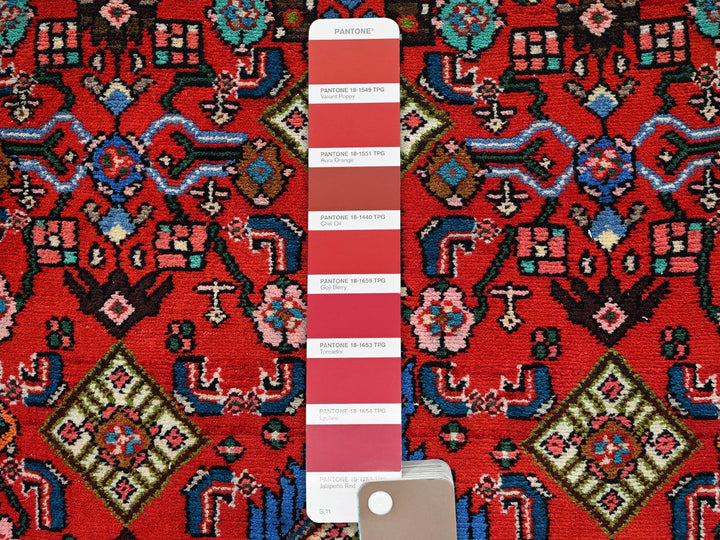 2'8" x 5'11" New Hand Knotted Red Wool Runner Oriental Rug - MOA1022587
