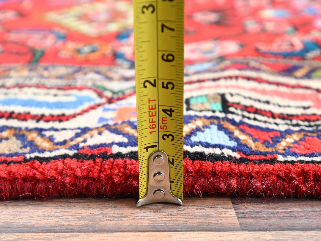 2'8" x 5'11" New Hand Knotted Red Wool Runner Oriental Rug - MOA1022587