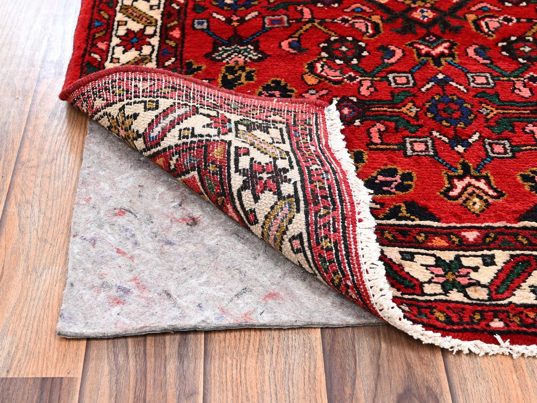 2'10" x 9'9" New Hand Knotted Red Wool Runner Oriental Rug - MOA1022588