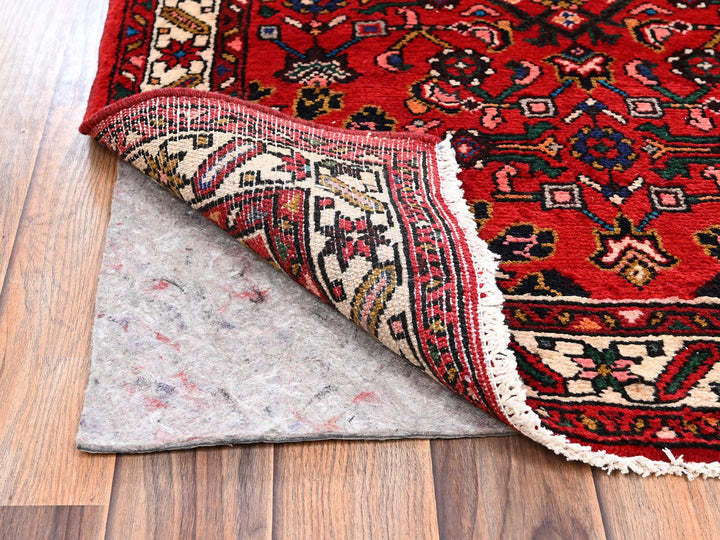 2'10" x 9'9" New Hand Knotted Red Wool Runner Oriental Rug - MOA1022588