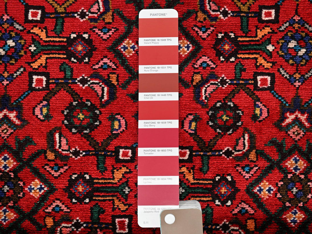 2'10" x 9'9" New Hand Knotted Red Wool Runner Oriental Rug - MOA1022588