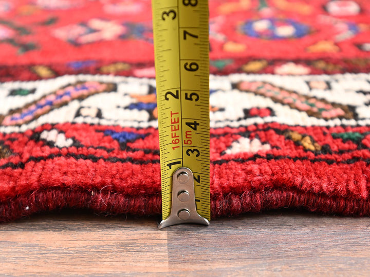 2'10" x 9'9" New Hand Knotted Red Wool Runner Oriental Rug - MOA1022588
