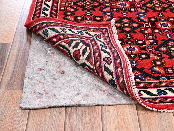 2'5" x 6'4" New Hand Knotted Red Wool Runner Oriental Rug - MOA1022589