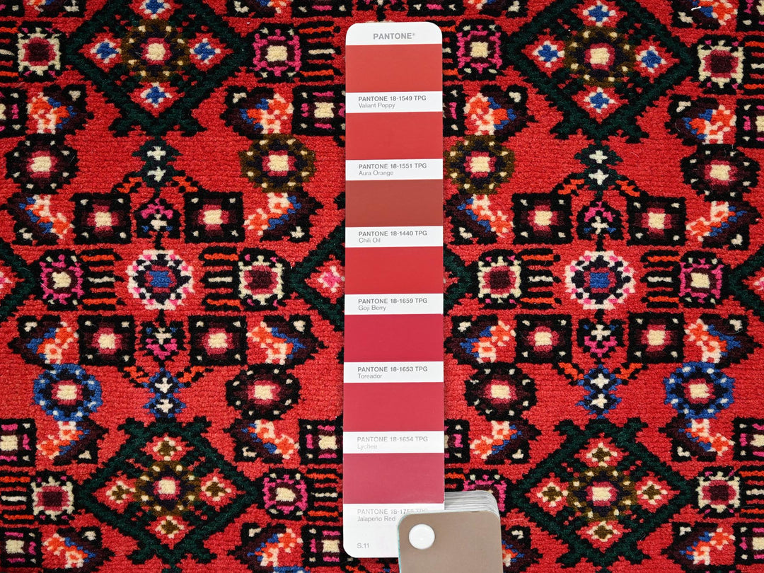 2'5" x 6'4" New Hand Knotted Red Wool Runner Oriental Rug - MOA1022589