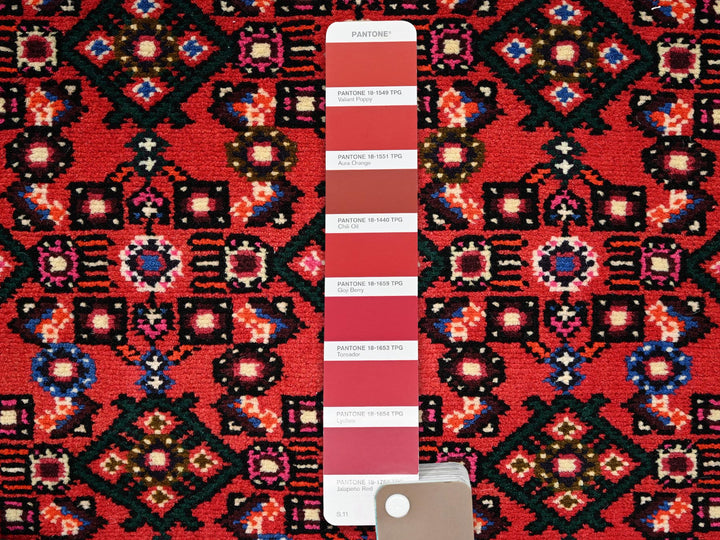 2'5" x 6'4" New Hand Knotted Red Wool Runner Oriental Rug - MOA1022589