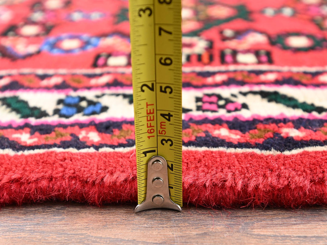 2'5" x 6'4" New Hand Knotted Red Wool Runner Oriental Rug - MOA1022589