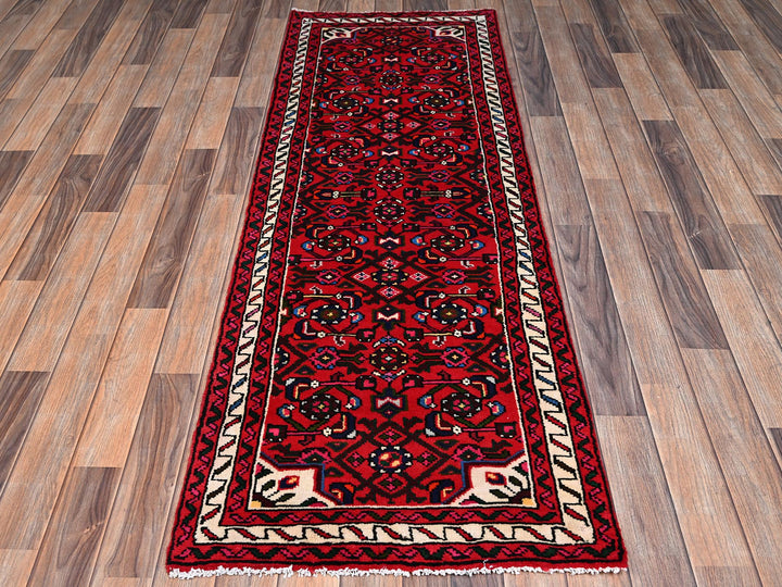 2'3" x 6'5" New Hand Knotted Red Wool Runner Oriental Rug - MOA1022591