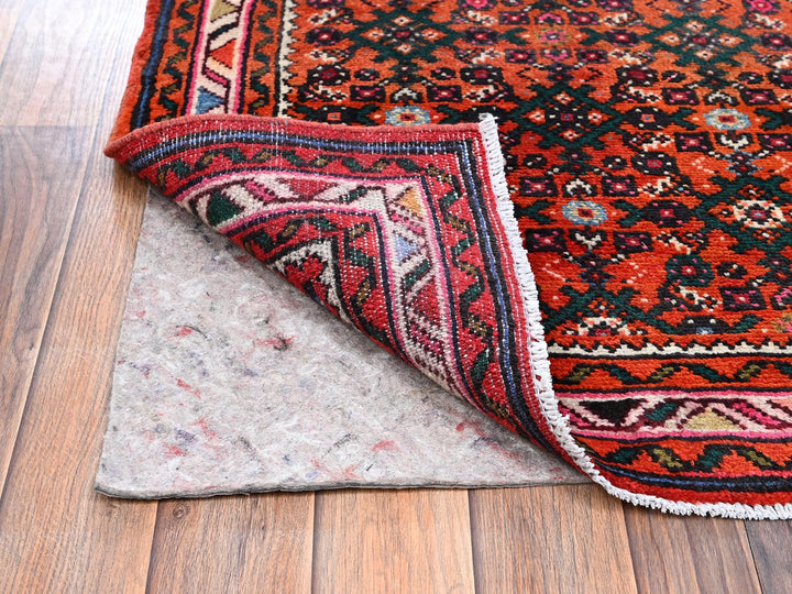 2'6" x 9'4" New Hand Knotted Orange Wool Runner Oriental Rug - MOA1022594