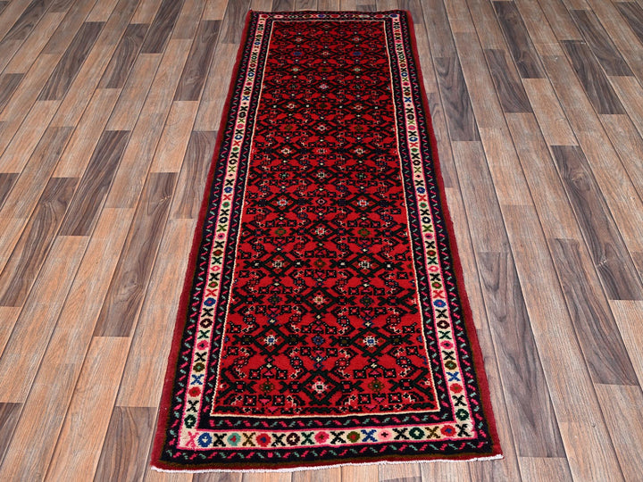 2'3" x 6'3" New Hand Knotted Red Wool Runner Oriental Rug - MOA1022597