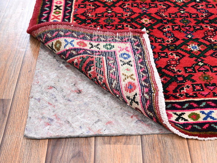 2'3" x 6'3" New Hand Knotted Red Wool Runner Oriental Rug - MOA1022597