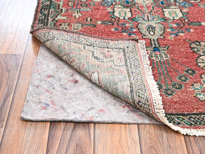 2'6" x 9'6" Vintage Hand Knotted Red Wool Runner Oriental Rug - MOA1022602