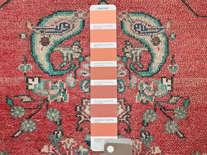 2'6" x 9'6" Vintage Hand Knotted Red Wool Runner Oriental Rug - MOA1022602