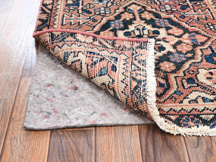 2'2" x 6'11" Vintage Hand Knotted Pink Wool Runner Oriental Rug - MOA1022619