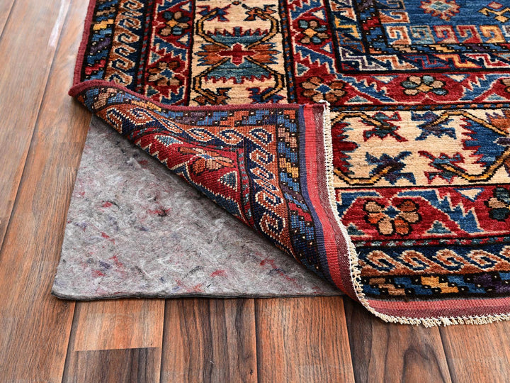 10'0" x 10'1" New Hand Knotted Blue Wool Square Oriental Rug - MOA1022659