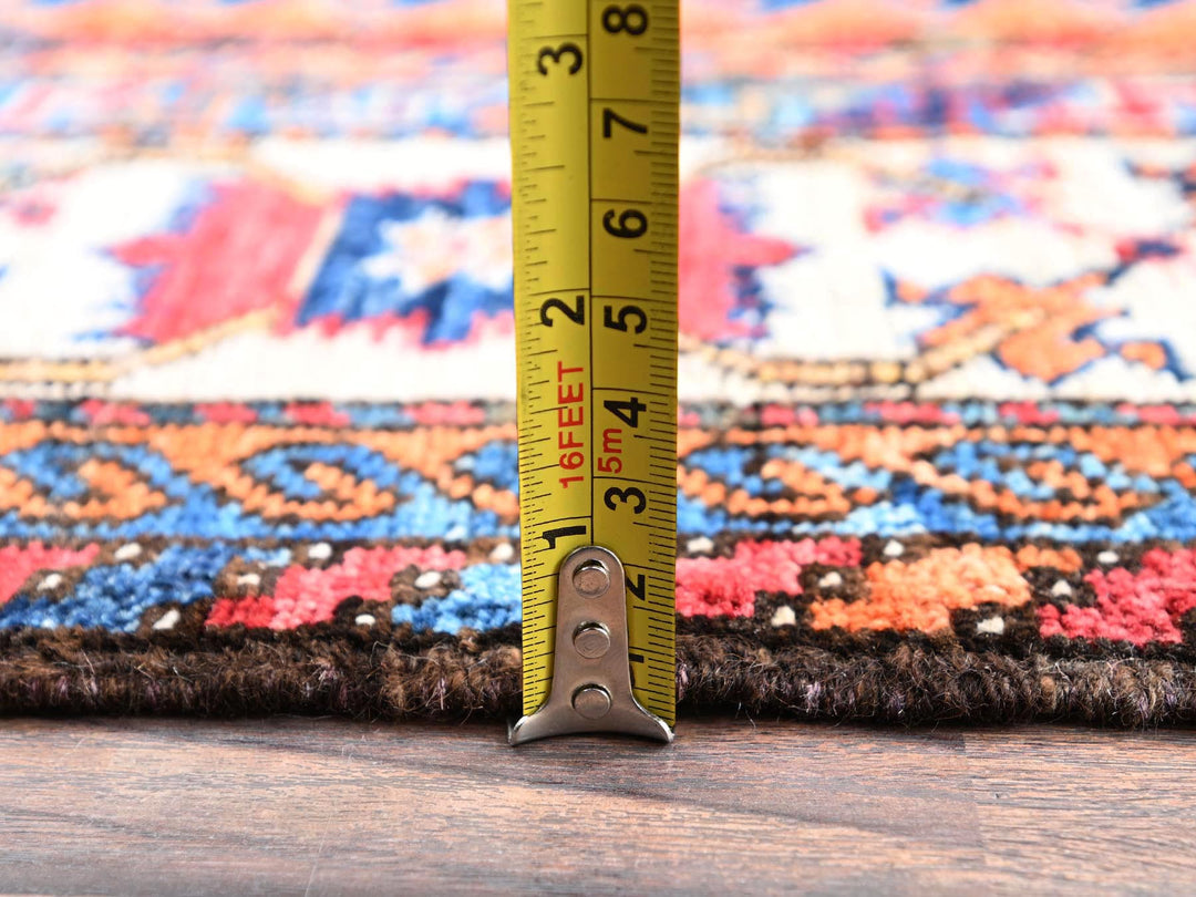 4'11" x 6'4" New Hand Knotted Blue Wool Rectangle Oriental Rug - MOA1022664