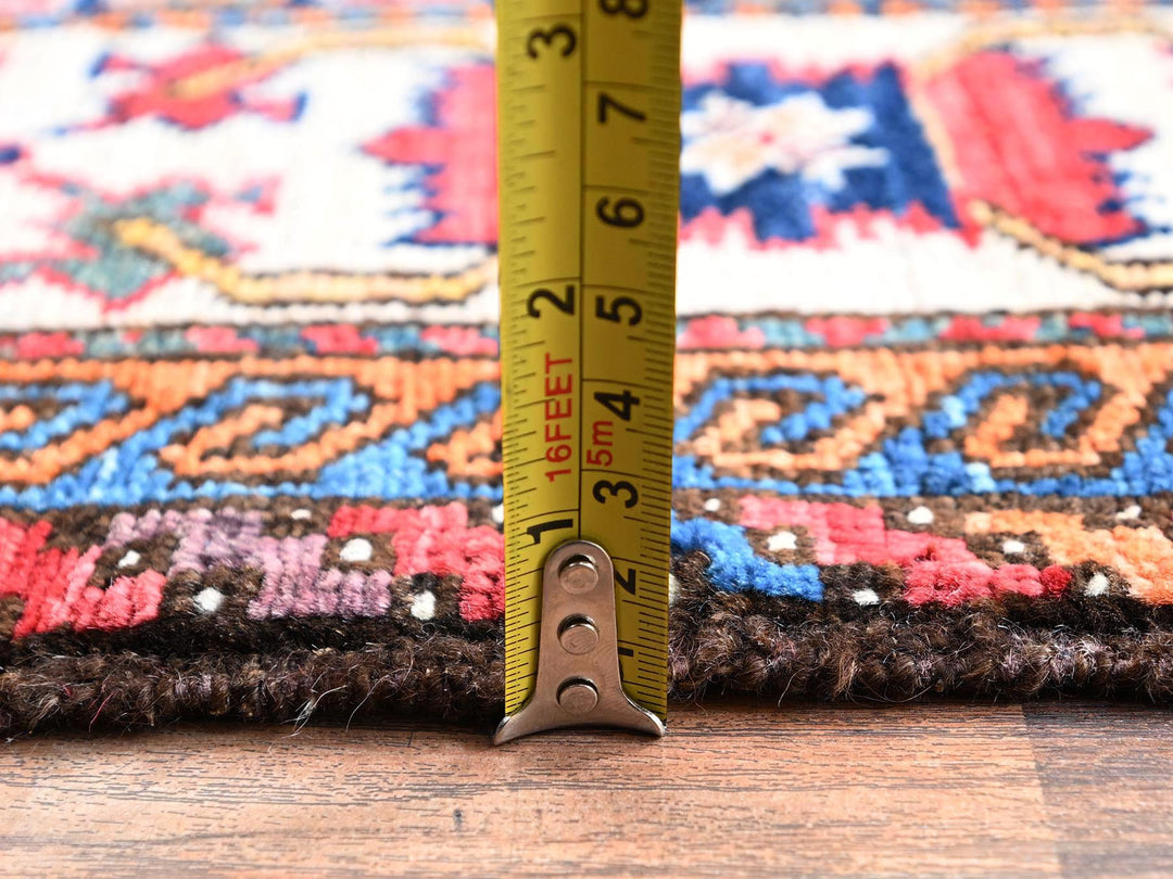 5'2" x 6'4" New Hand Knotted Blue Wool Rectangle Oriental Rug - MOA1022667