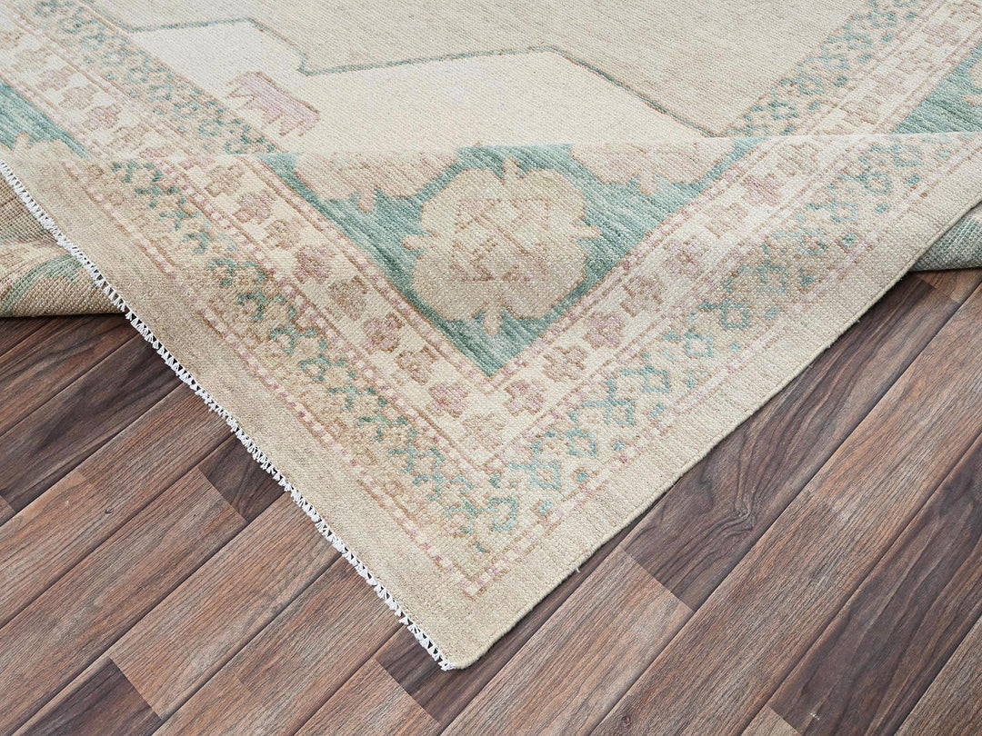 9'10" x 13'8" New Hand Knotted Brown Wool Rectangle Oriental Rug - MOA1022679