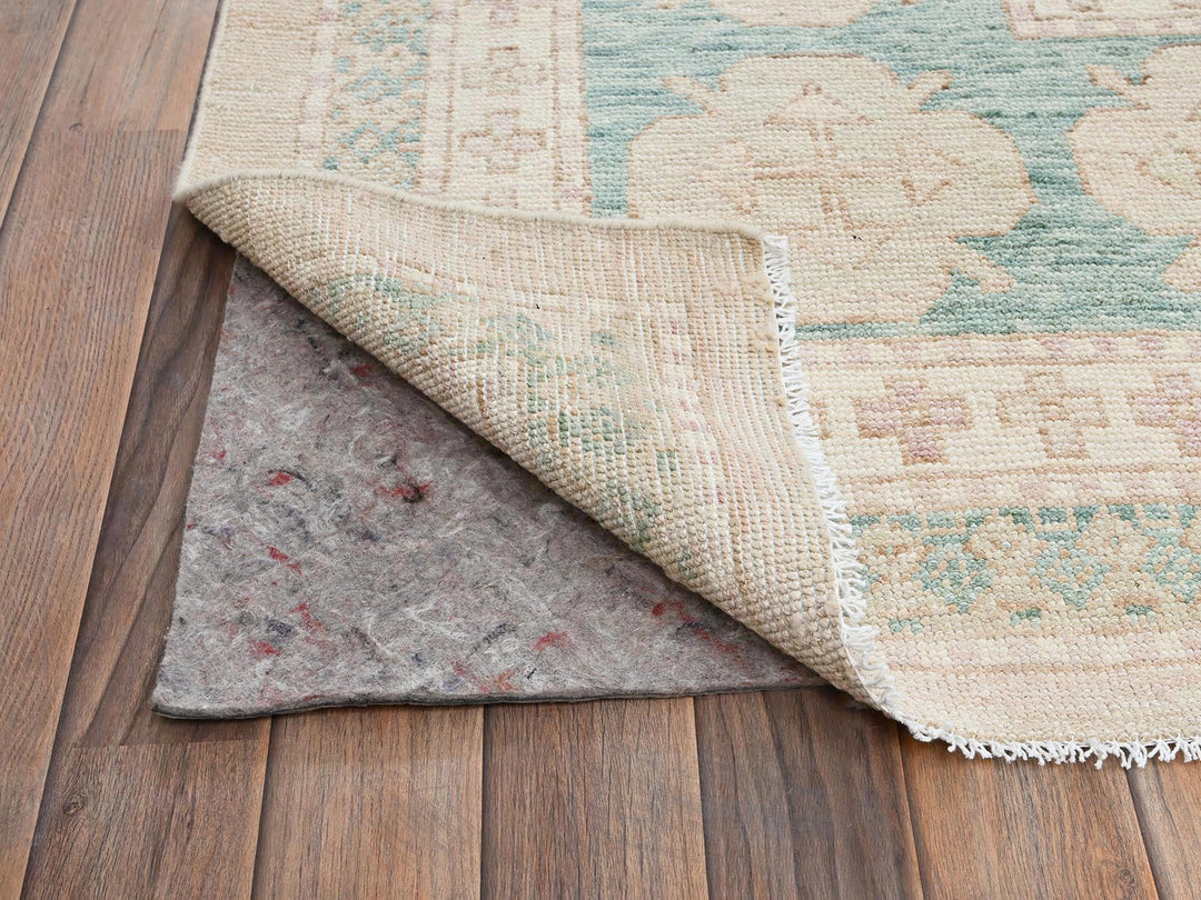 11'8" x 14'8" New Hand Knotted Brown Wool Rectangle Oriental Rug - MOA1022683