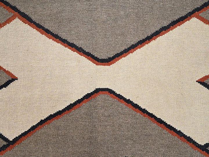 8'0" x 9'9" New Hand Woven Brown Wool Rectangle Oriental Rug - MOA1022684