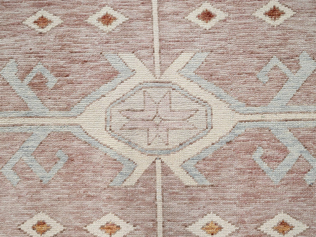 11'7" x 14'7" New Hand Knotted Blue Wool Rectangle Oriental Rug - MOA1022702