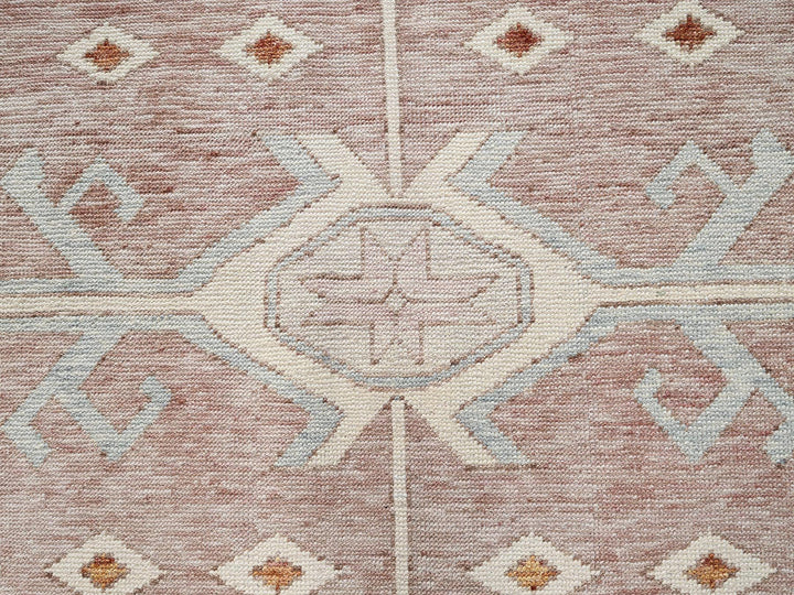 11'7" x 14'7" New Hand Knotted Blue Wool Rectangle Oriental Rug - MOA1022702