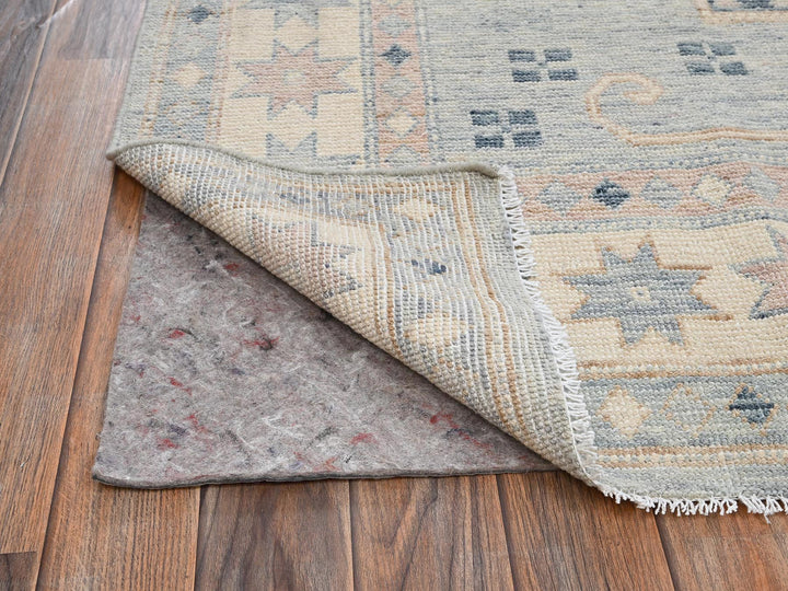 7'8" x 10'7" New Hand Knotted Blue Wool Rectangle Oriental Rug - MOA1022708