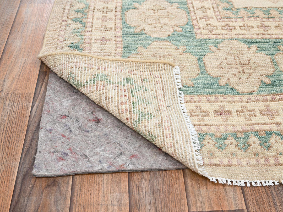 7'9" x 9'11" New Hand Knotted Brown Wool Rectangle Oriental Rug - MOA1022712