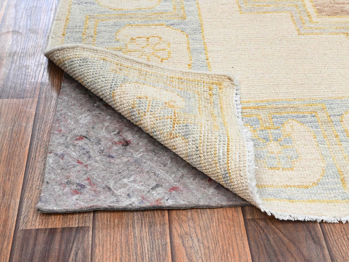 4'9" x 6'9" New Hand Knotted Brown Wool Rectangle Oriental Rug - MOA1022713