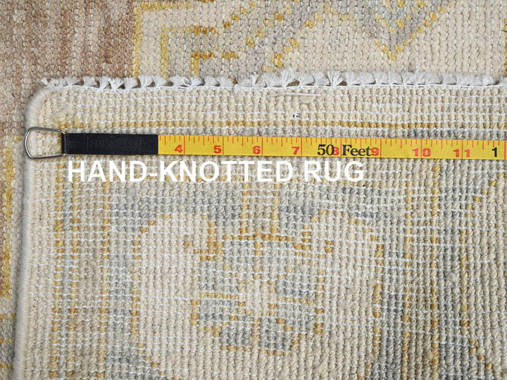4'9" x 6'9" New Hand Knotted Brown Wool Rectangle Oriental Rug - MOA1022713
