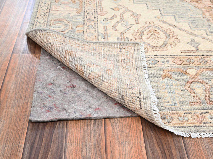 4'11" x 6'10" New Hand Knotted Brown Wool Rectangle Oriental Rug - MOA1022717