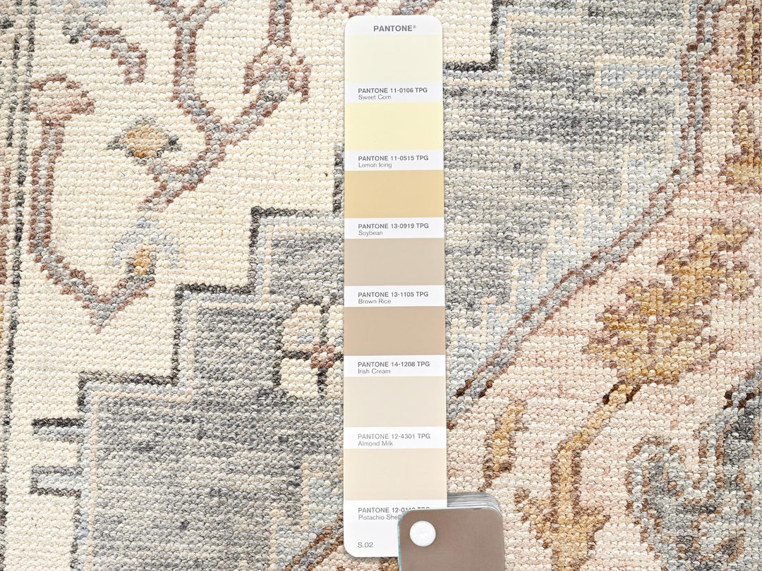 4'11" x 6'10" New Hand Knotted Brown Wool Rectangle Oriental Rug - MOA1022717