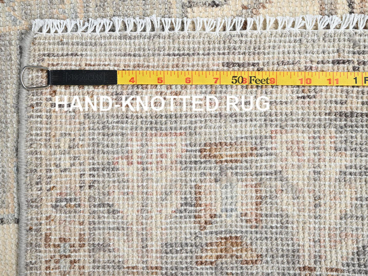 4'11" x 6'10" New Hand Knotted Brown Wool Rectangle Oriental Rug - MOA1022717