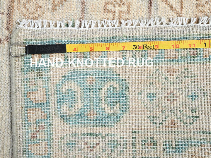 4'9" x 6'8" New Hand Knotted Grey Wool Rectangle Oriental Rug - MOA1022720