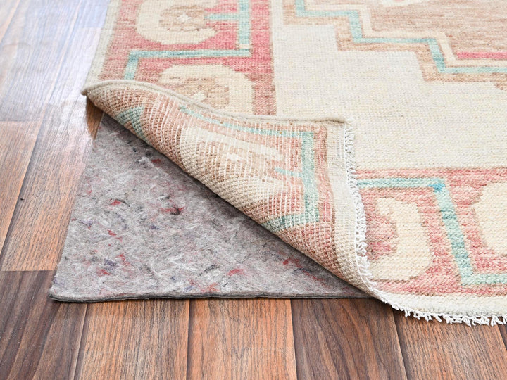 4'10" x 7'0" New Hand Knotted Brown Wool Rectangle Oriental Rug - MOA1022721