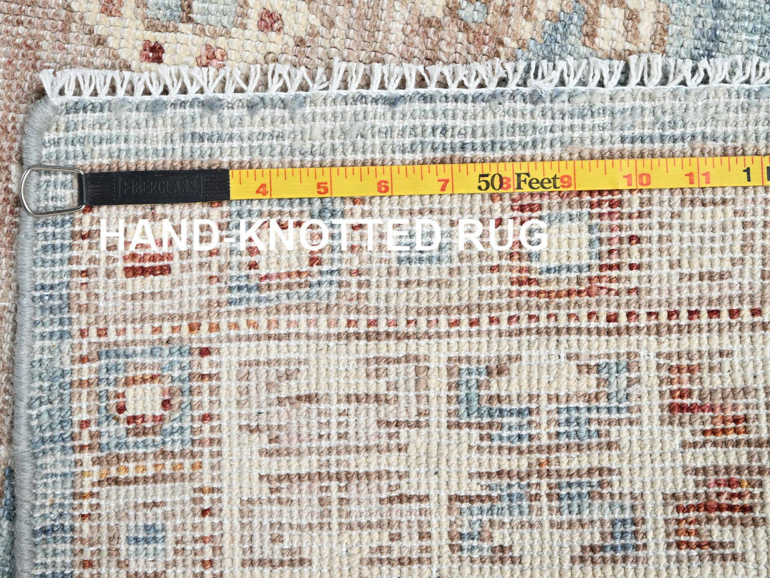 3'11" x 5'11" New Hand Knotted Blue Wool Rectangle Oriental Rug - MOA1022726