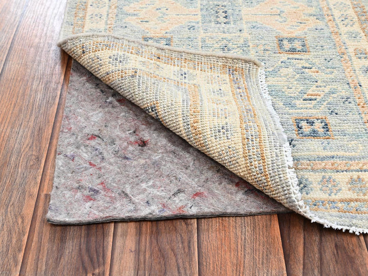 1'9" x 2'10" New Hand Knotted Grey Wool Rectangle Oriental Rug - MOA1022732