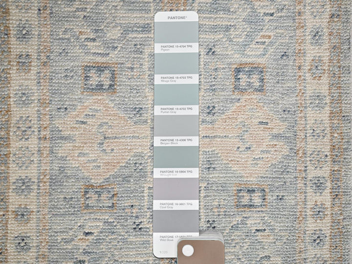 1'9" x 2'10" New Hand Knotted Grey Wool Rectangle Oriental Rug - MOA1022732