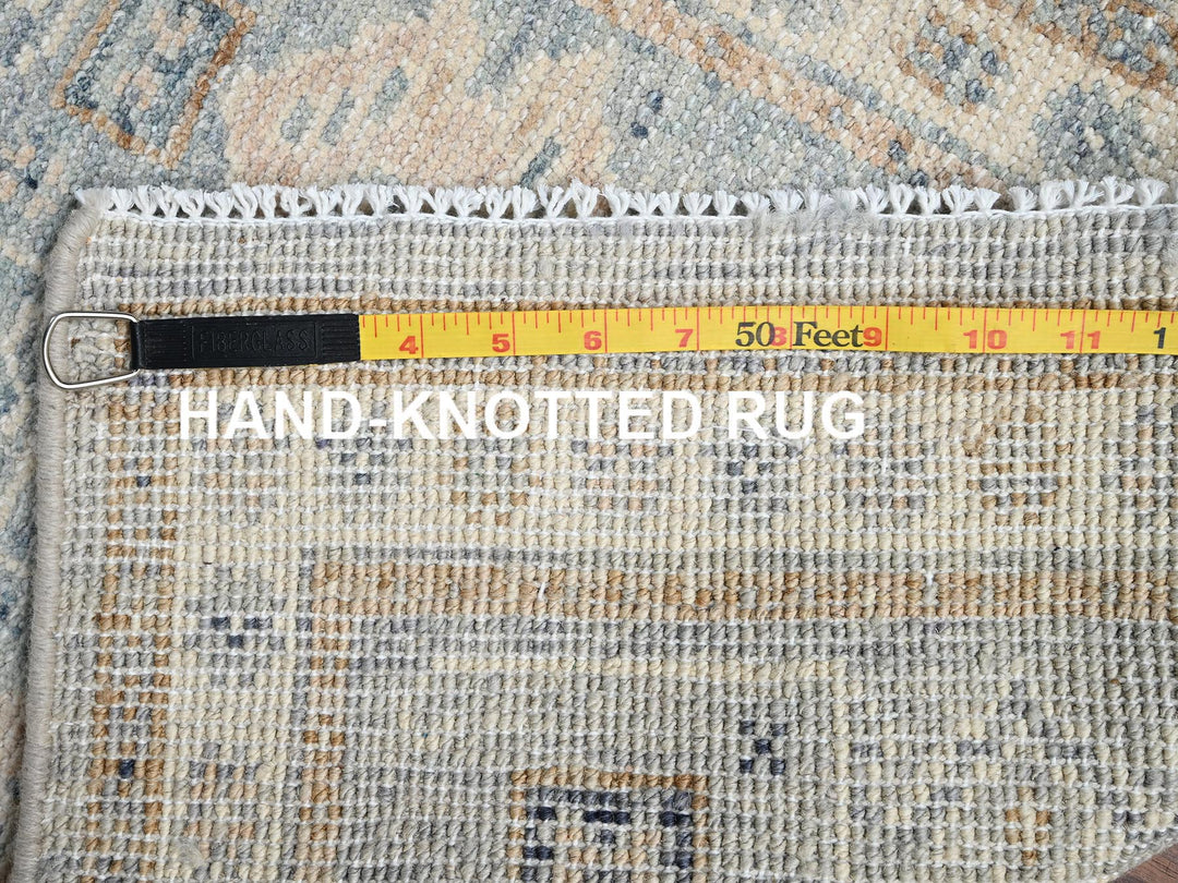 1'9" x 2'10" New Hand Knotted Grey Wool Rectangle Oriental Rug - MOA1022732