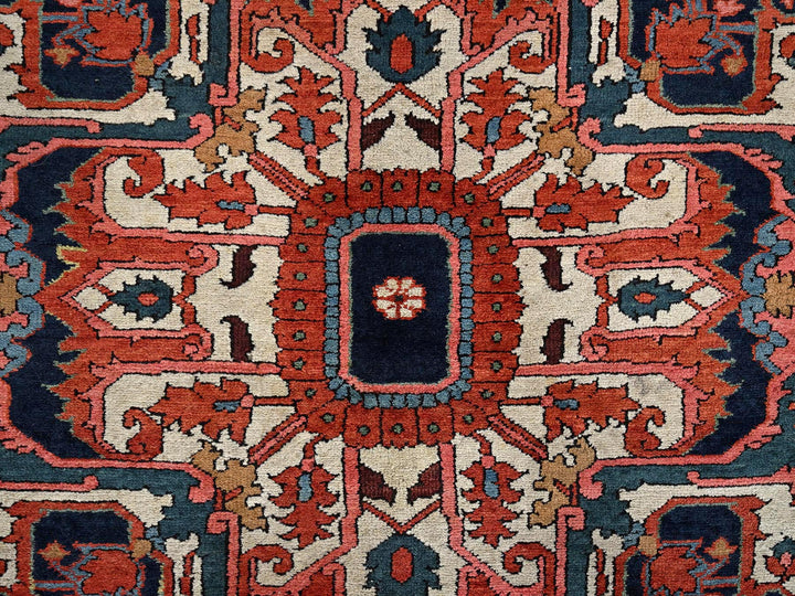 8'2" x 14'7" Vintage Hand Knotted Red Wool Rectangle Oriental Rug - MOA1022751