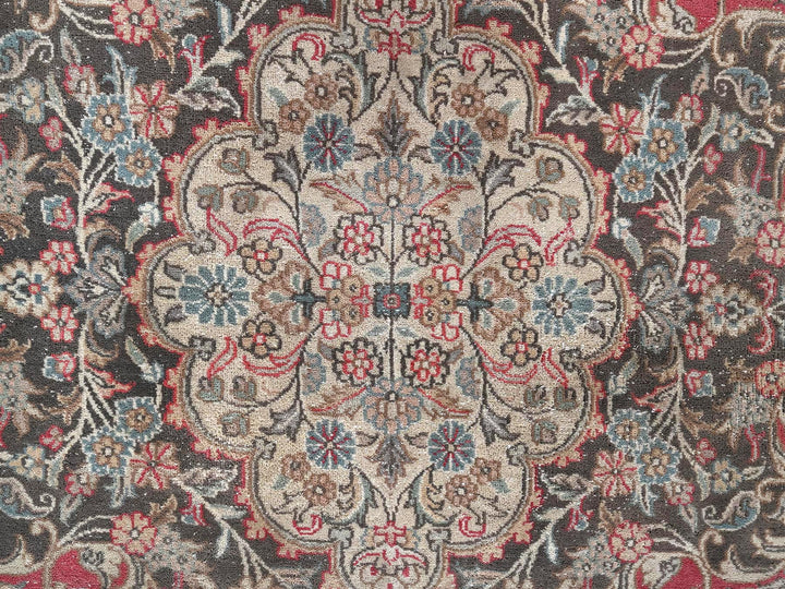 9'11" x 12'7" Vintage Hand Knotted Pink Wool Rectangle Oriental Rug - MOA1022752