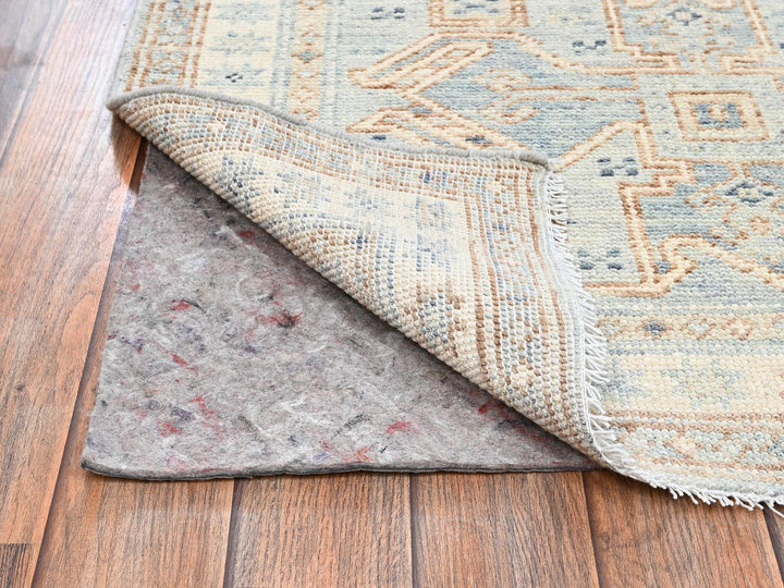 3'0" x 4'7" New Hand Knotted Grey Wool Rectangle Oriental Rug - MOA1022763